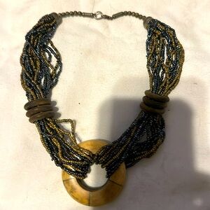 Beads seed and gem and all vintage baby